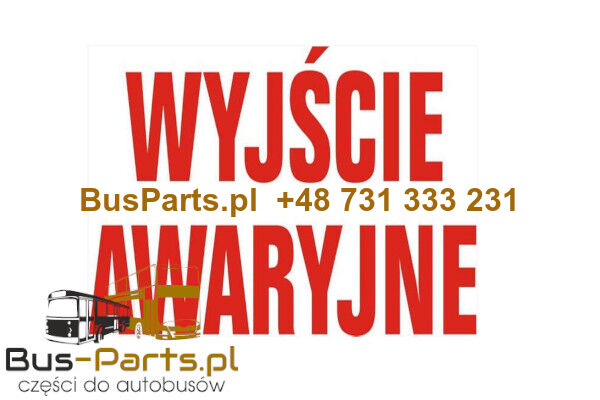 NAKLEJKA WYJŚCIE AWARYJNE 125X70mm PRZEZROCZYSTA