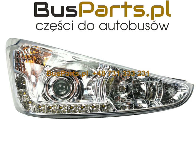 REFLEKTOR PRAWY SCANIA i6 XENON ŚWIATŁO DO JAZDY DZIENNEJ LED