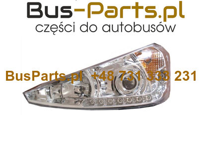 REFLEKTOR LEWY SCANIA IRIZAR PB Z LED DO JAZDY DZIENNEJ