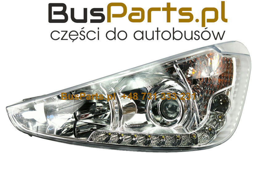 REFLEKTOR LEWY SCANIA i4 i6 BIXENON ŚWIATŁO DO JAZDY DZIENNEJ LED