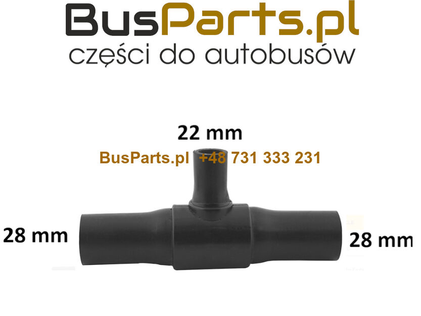 TRÓJNIK PRZEWÓD OGRZEWANIA TOURISMO TRAVEGO CITARO SETRA S531 28/22/28 mm