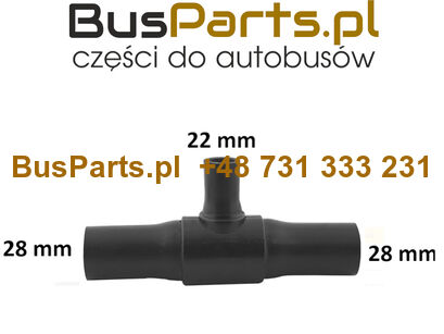 TRÓJNIK PRZEWÓD OGRZEWANIA TOURISMO TRAVEGO CITARO SETRA S531 28/22/28 mm